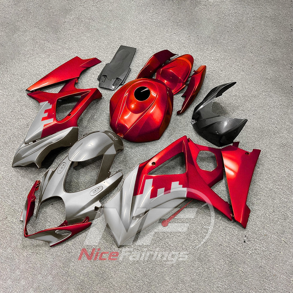 Replacement Injection-Molded Fairing Set Fits Suzuki GSX-R1000 2007-2008 | NiceFairings - front angle image