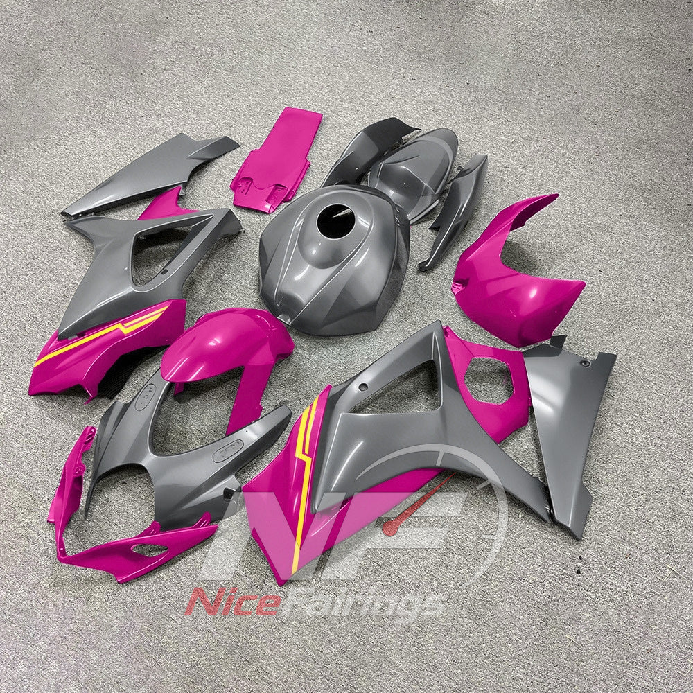 Aftermarket ABS Fairing Panel Kit Fits 2007-2008 Suzuki GSX-R1000 | NiceFairings - front angle image