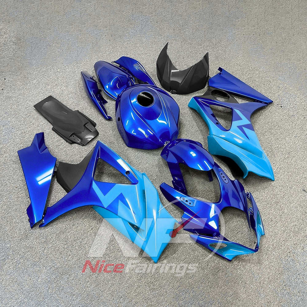 Motorcycle Fairing Kit Fits Suzuki GSX-R1000 2007-2008 | NiceFairings - side angle image
