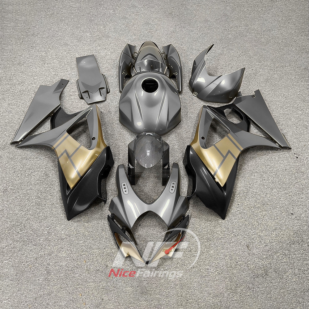 Replacement ABS Cowling Panel Kit Compatible with Suzuki GSX-R1000 2007-2008 | NiceFairings - paint design NO.6 option image