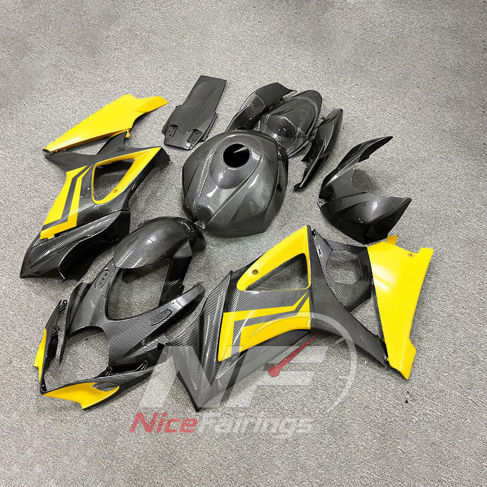 Aftermarket Motorcycle Fairing Panel Set Fits 2007-2008 Suzuki GSX-R1000 | NiceFairings - side angle image