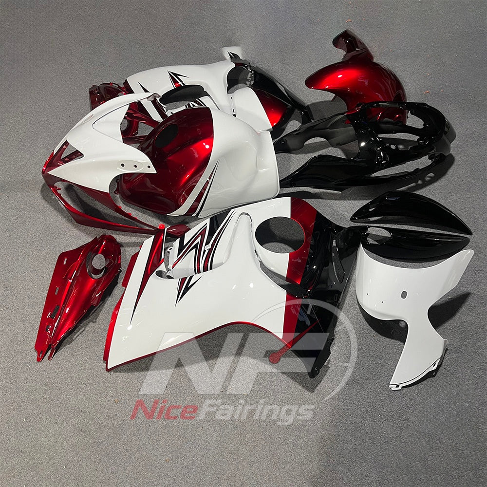 Fairing Kit Fits 2008-2020 SUZUKI GSX1300R Hayabusa - Angular Graphic ABS Injection | NiceFairings - side angle image