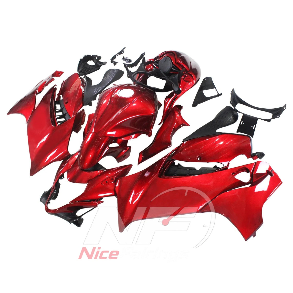 Fairing Kit Fits 2021-2024 SUZUKI GSX1300R Hayabusa - Red ABS Injection | NiceFairings - front angle image