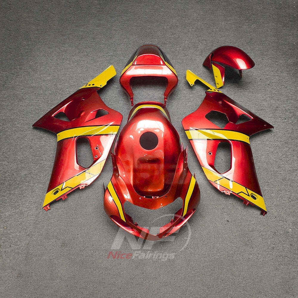 SUZUKI GSX-R600 GSX-R750 K1 2001-2003 - Red Yellow Sweep Graphic - paint design NO.8 option image