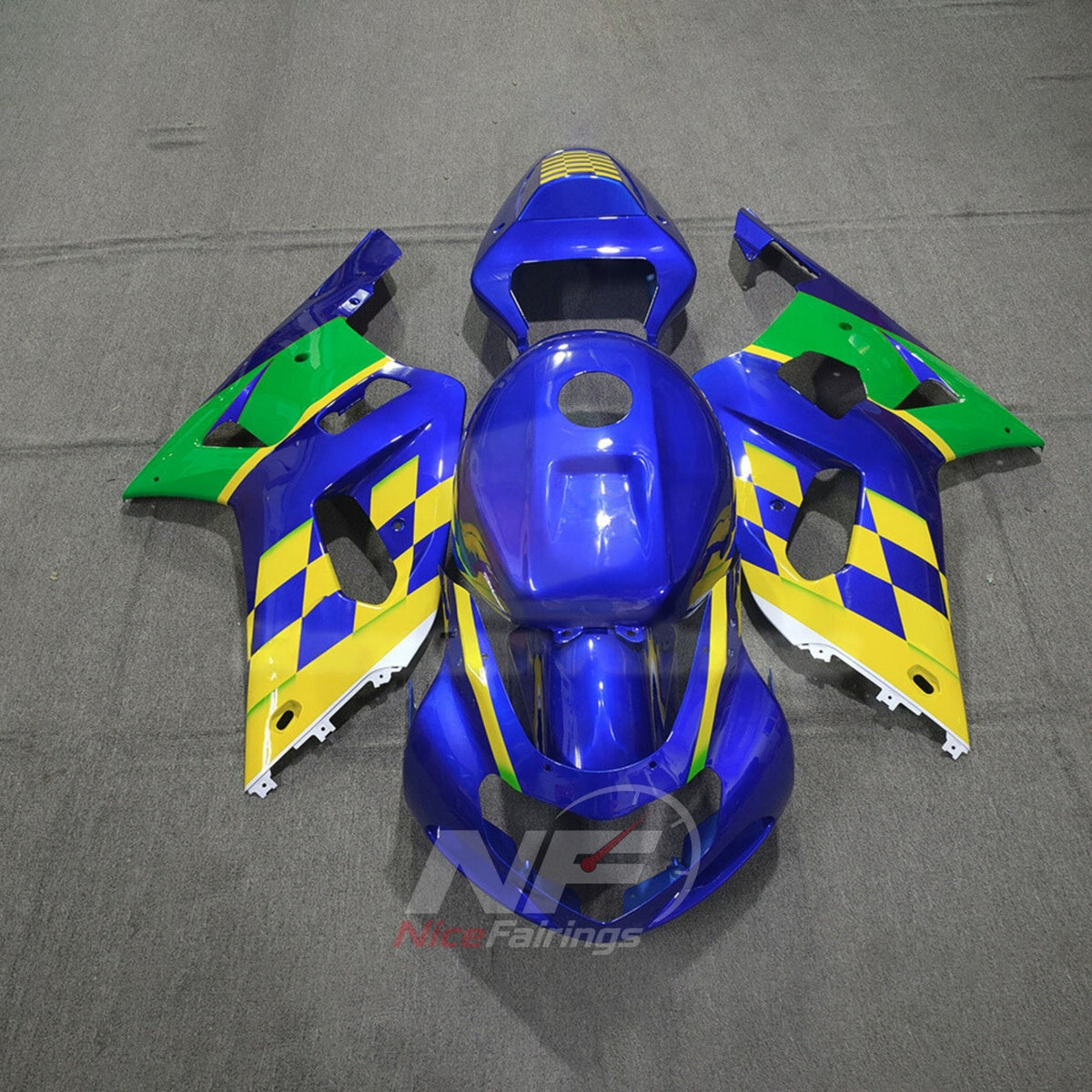 SUZUKI GSX-R600 GSX-R750 K1 2001-2003 - Diamond Pattern Graphic - paint design NO.7 option image