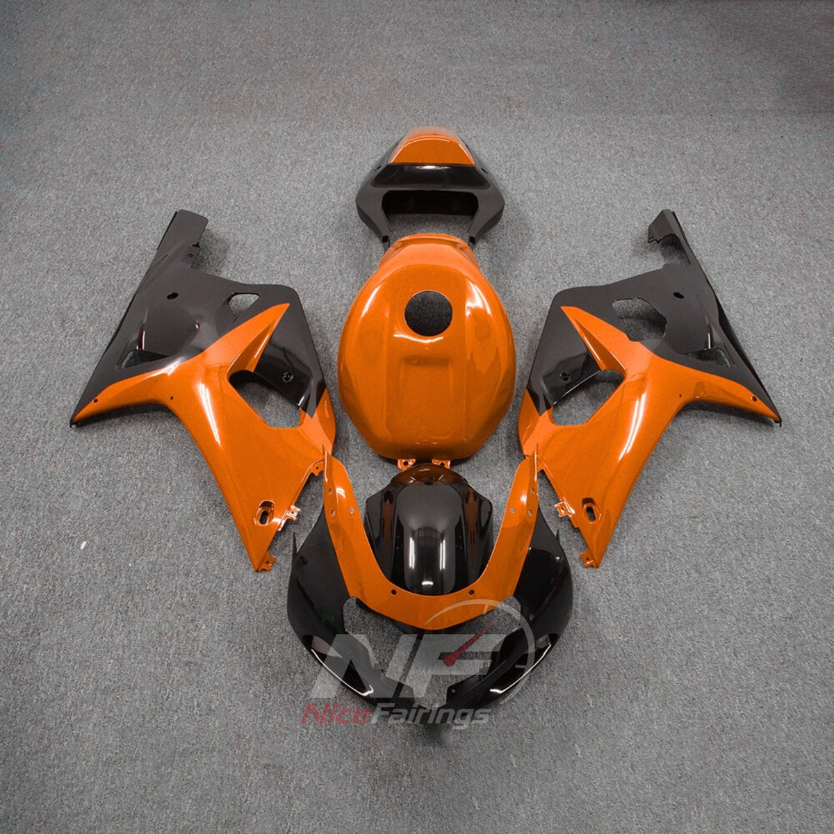 Sportbike Bodywork Set Fits SUZUKI GSX-R600 GSX-R750 K1 2001-2003 - Orange ABS Finish | NiceFairings - main product image
