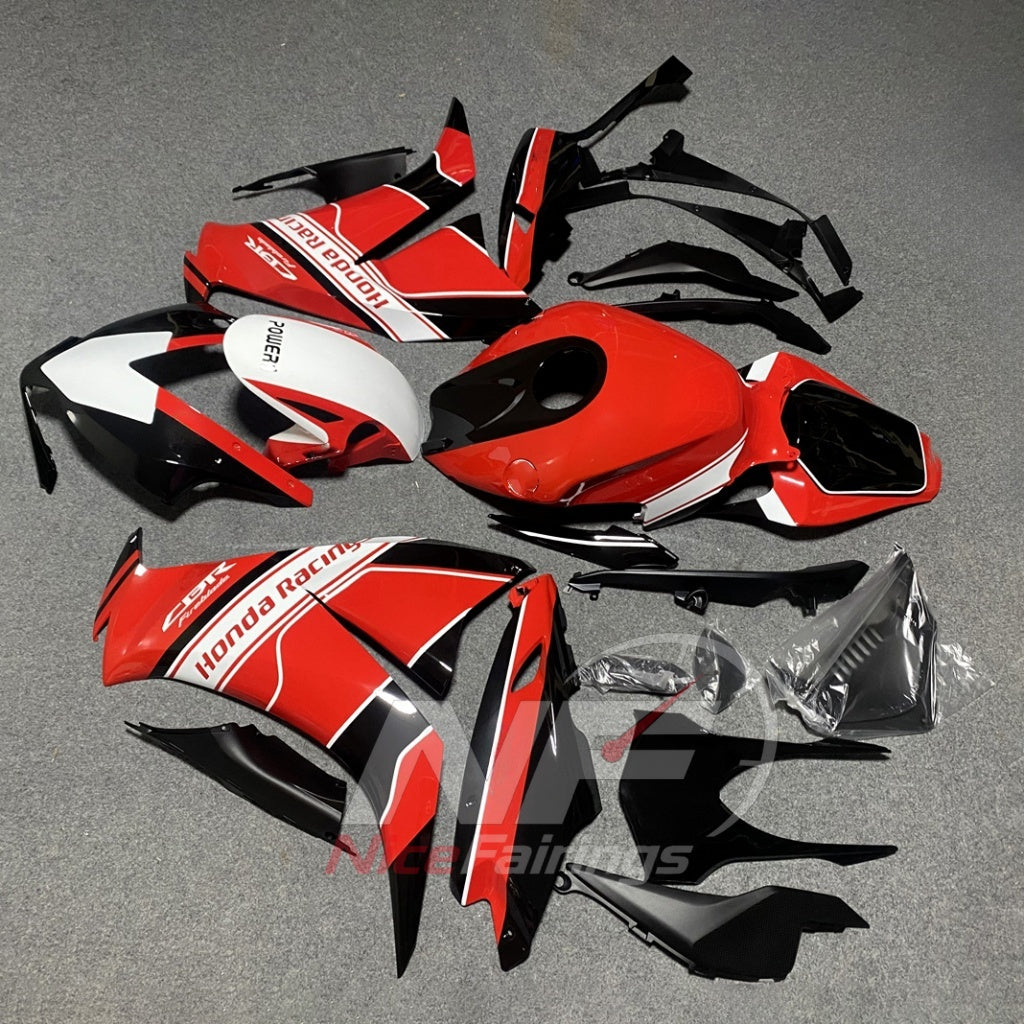 Red ABS Body Panel Kit Fits 2012-2016 HONDA CBR1000RR | NiceFairings - side angle image