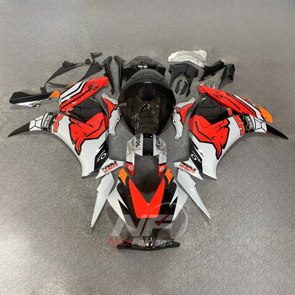Red Sportbike Fairing Set Fits HONDA CBR1000RR 2012-2016 | NiceFairings - paint design NO.9 option image
