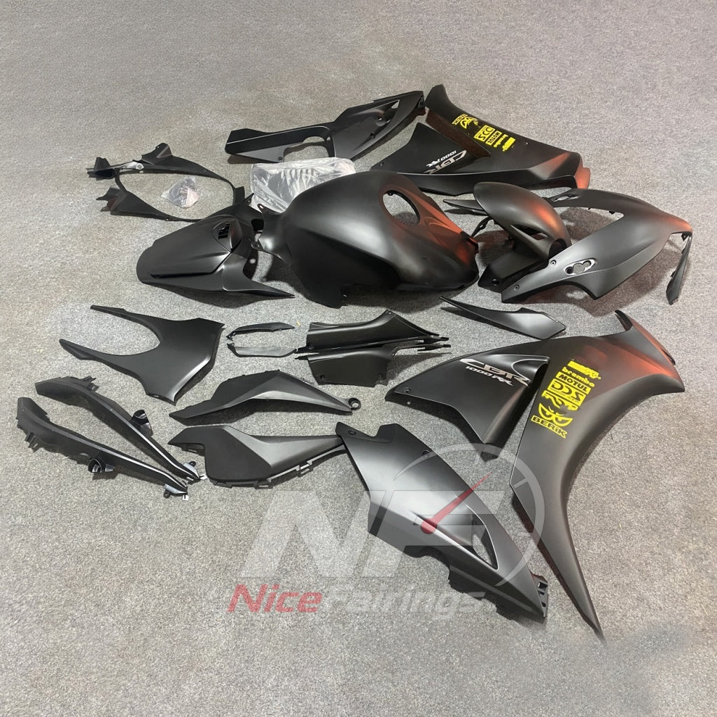Custom-Painted Gray ABS Cowling Panels Compatible with 2012-2016 HONDA CBR1000RR | NiceFairings - side angle image