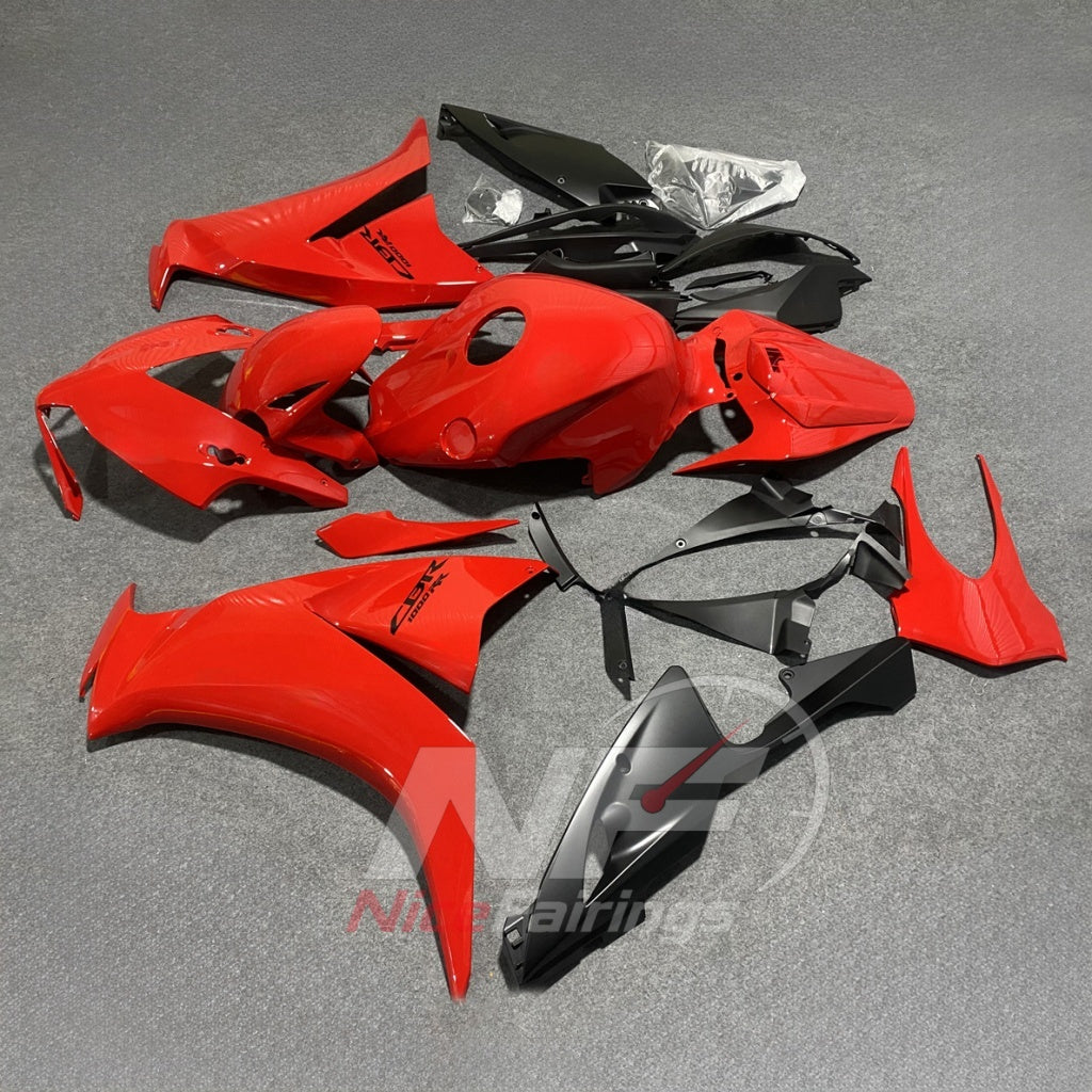 Red ABS Plastic Cowling Kit Fits 2012-2016 HONDA CBR1000RR | NiceFairings - front angle image