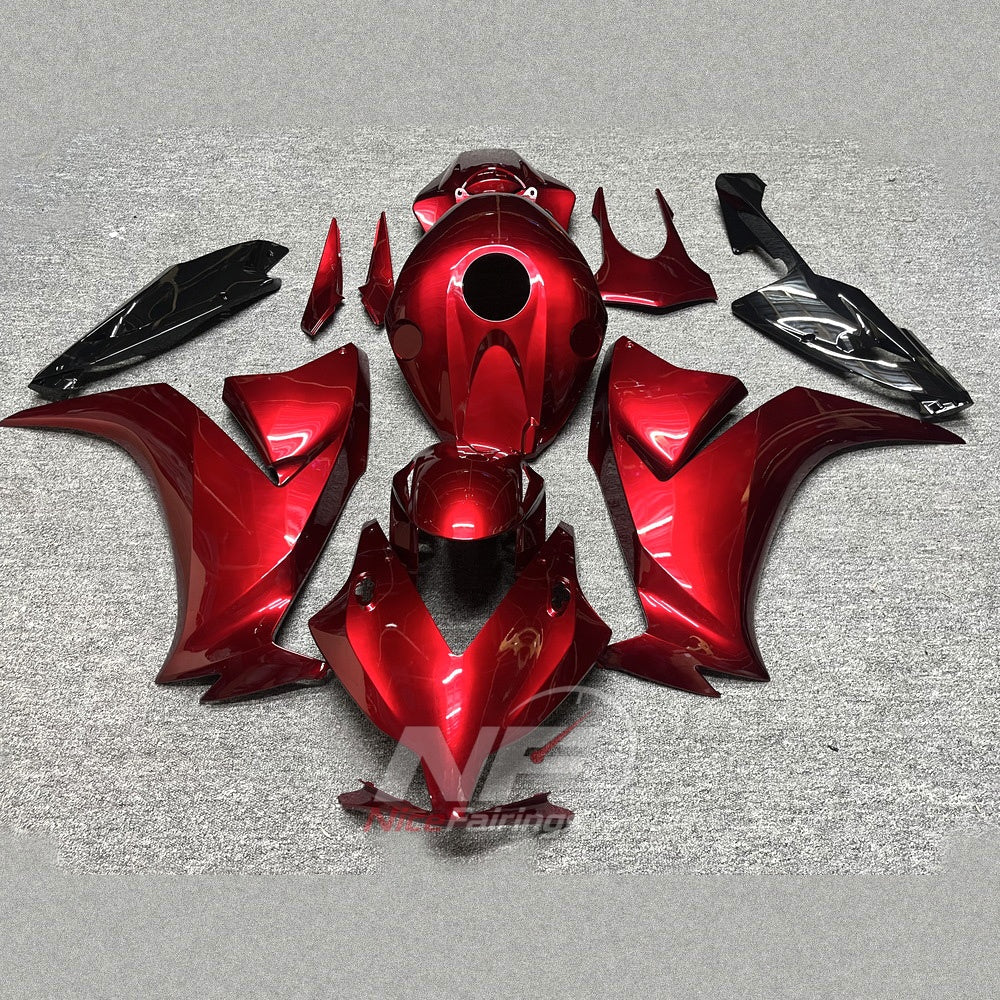 Red ABS Plastic Cowling Kit Fits 2012-2016 HONDA CBR1000RR | NiceFairings - paint design NO.3 option image