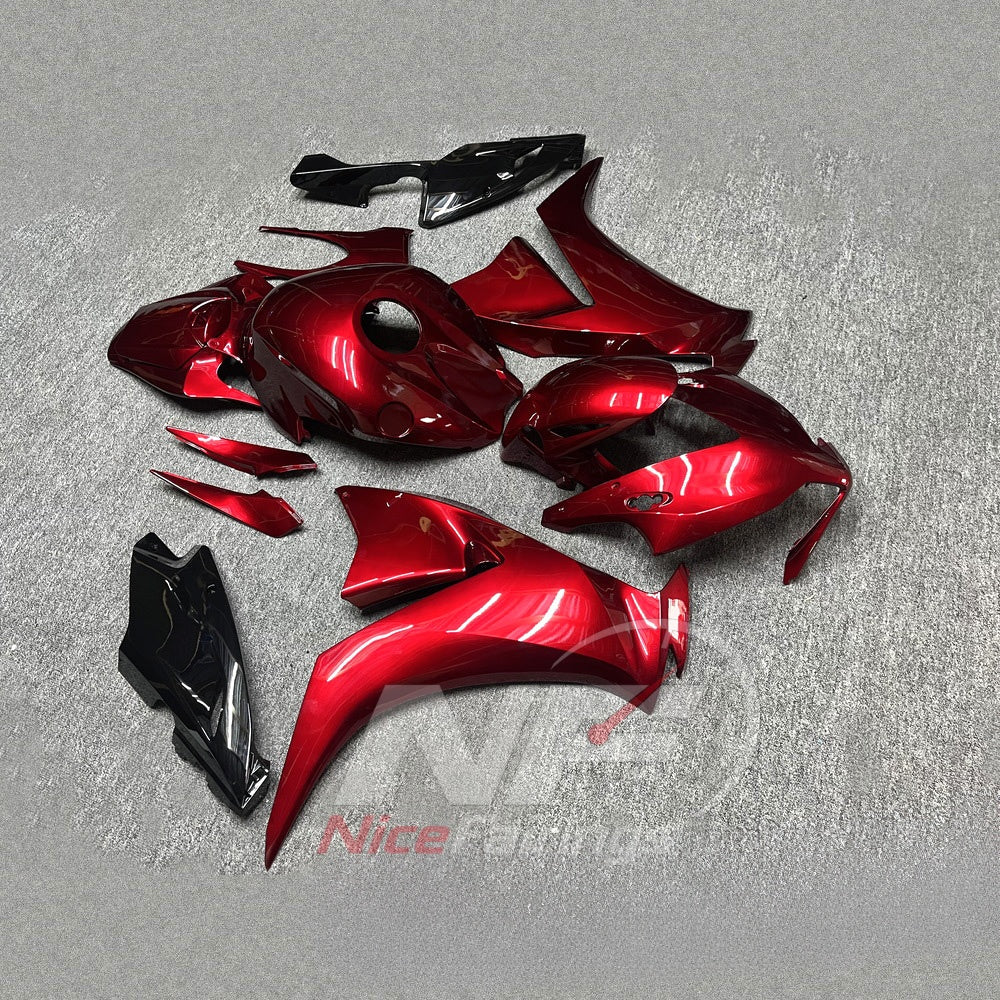 Aftermarket Red Motorcycle Bodywork Kit Fits 2012-2016 HONDA CBR1000RR | NiceFairings - side angle image