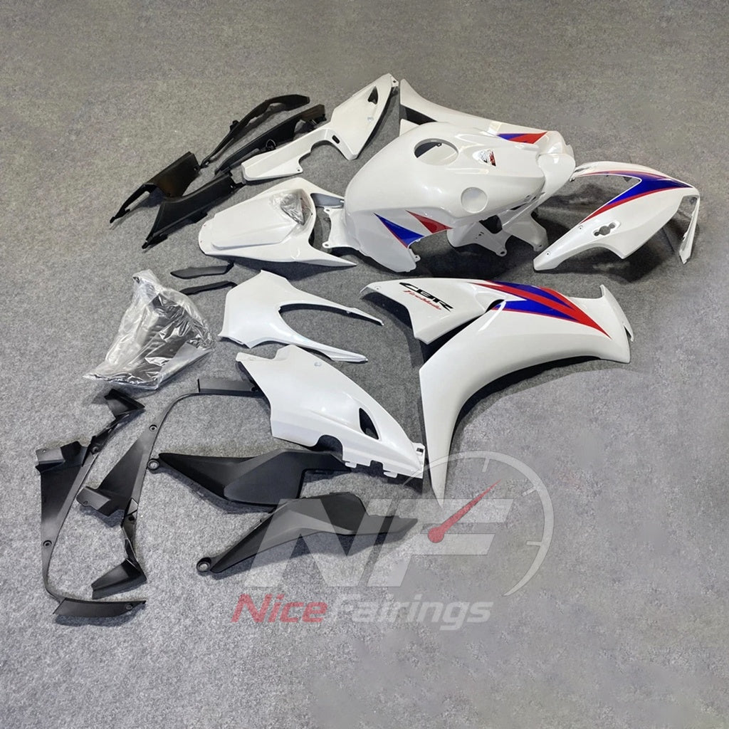 White Motorcycle Fairing Kit Fits HONDA CBR1000RR 2012-2016 | NiceFairings - front angle image