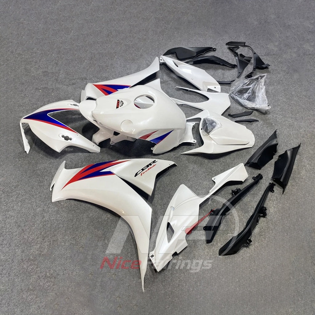 White Motorcycle Fairing Kit Fits HONDA CBR1000RR 2012-2016 | NiceFairings - side angle image