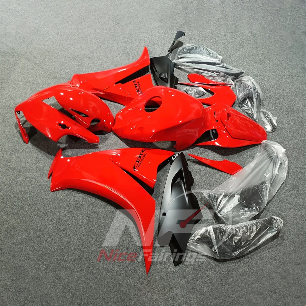Red ABS Cowling Set Fits 2012-2016 HONDA CBR1000RR | NiceFairings - front angle image