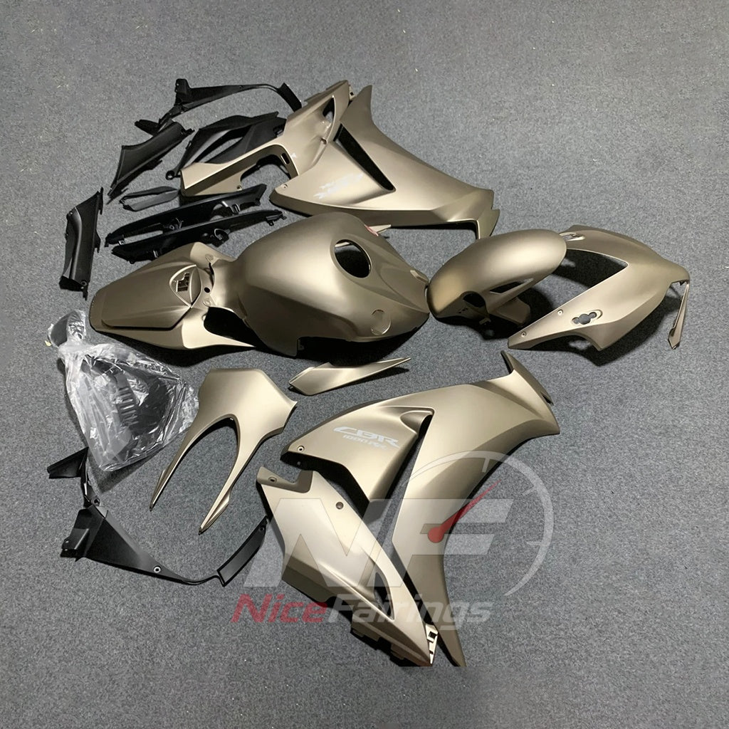 Replacement Gold Injection-Molded Fairing Set Fits HONDA CBR1000RR 2012-2016 | NiceFairings - side angle image