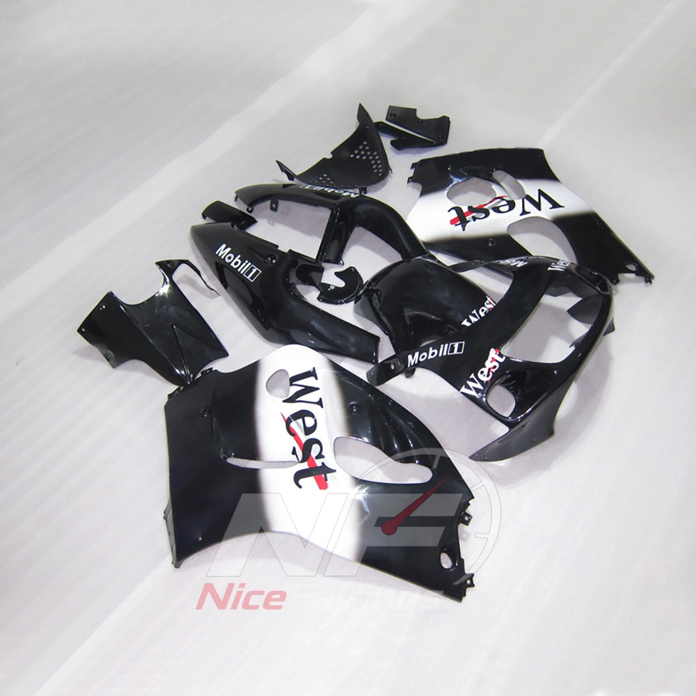 Motorcycle Fairing Kit Fits 1996-2000 SUZUKI GSXR600 - Contrast Lettering ABS Bodywork | NiceFairings - front angle image