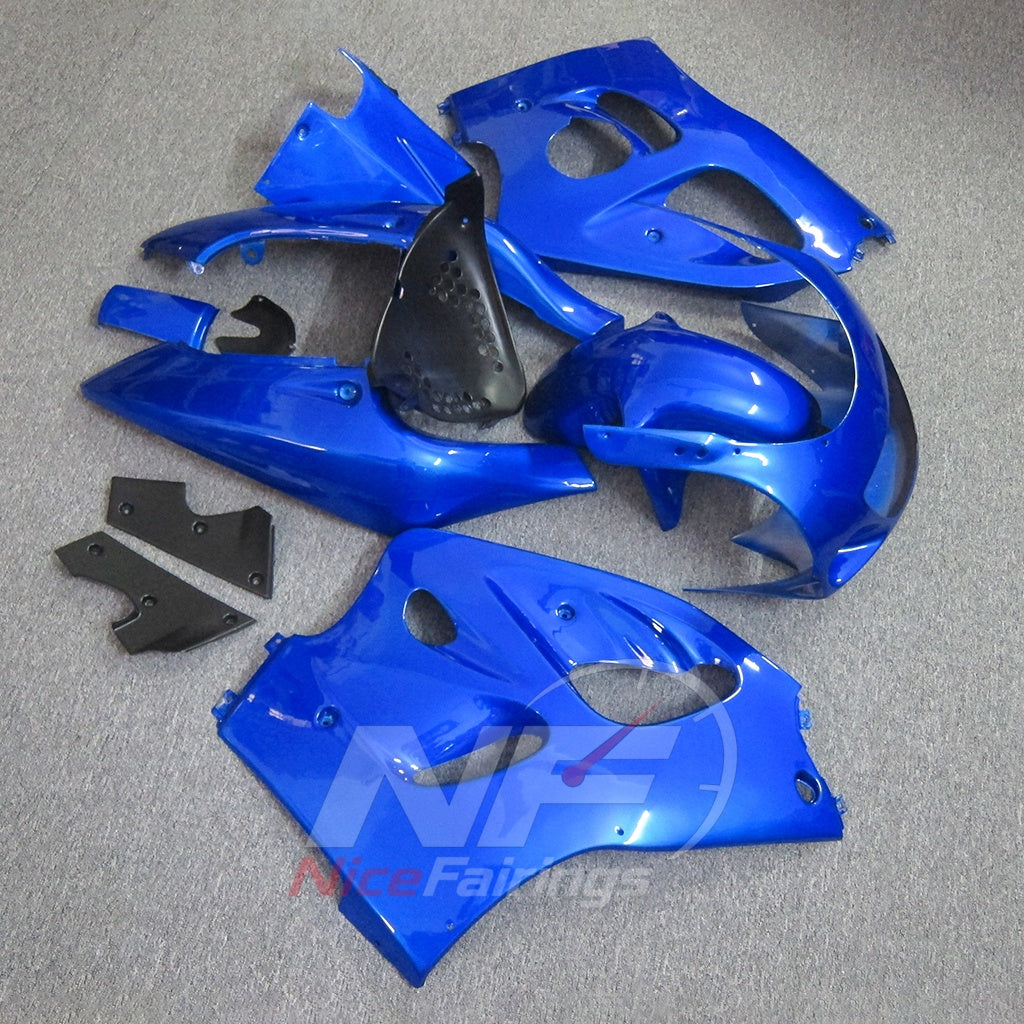 Fairing Kit Fits 1996-2000 SUZUKI GSXR600 - Blue ABS Plastic | NiceFairings - front angle image