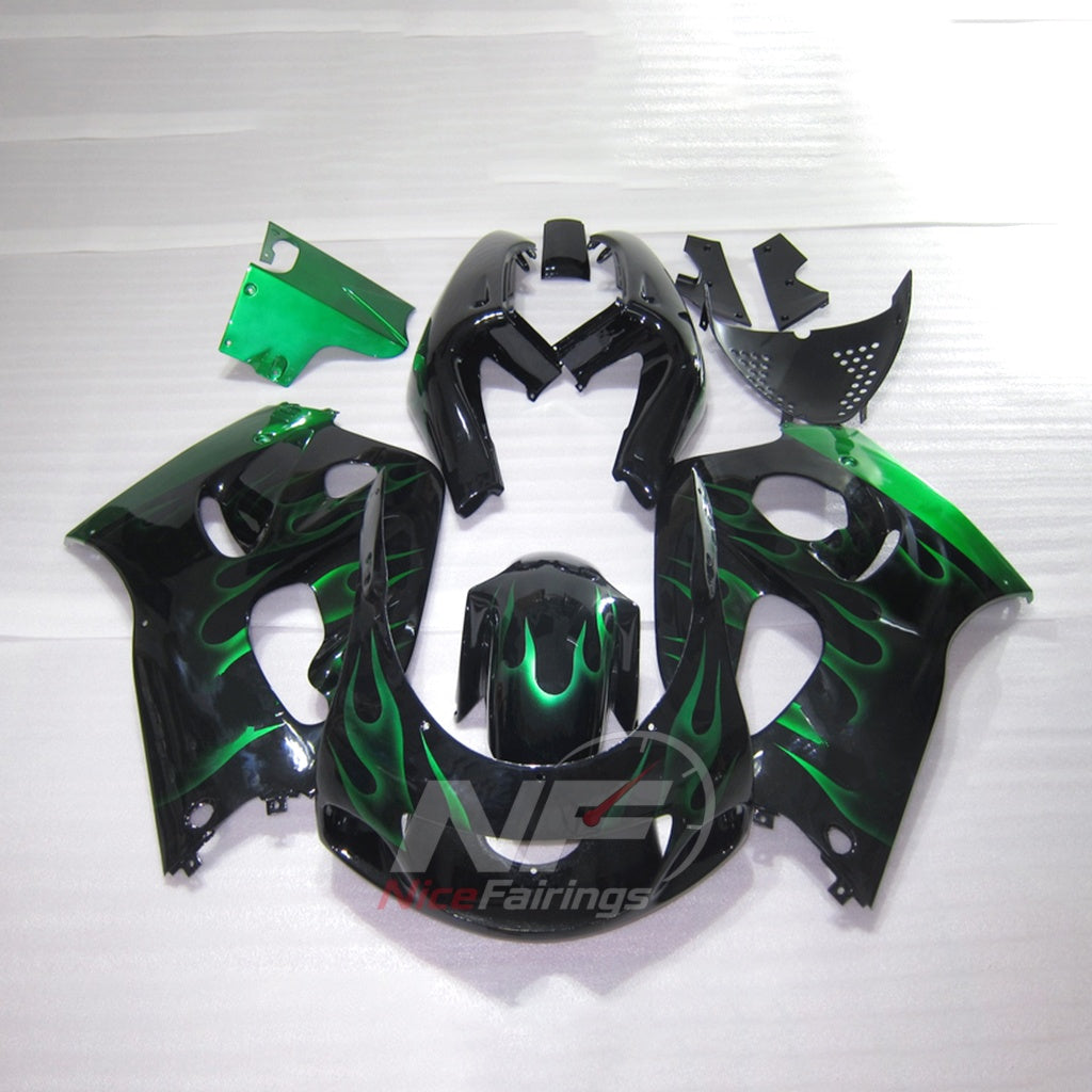 Fairing Kit Fits 1996-2000 SUZUKI GSXR600 - Flame Graphic ABS Injection | NiceFairings - main product image