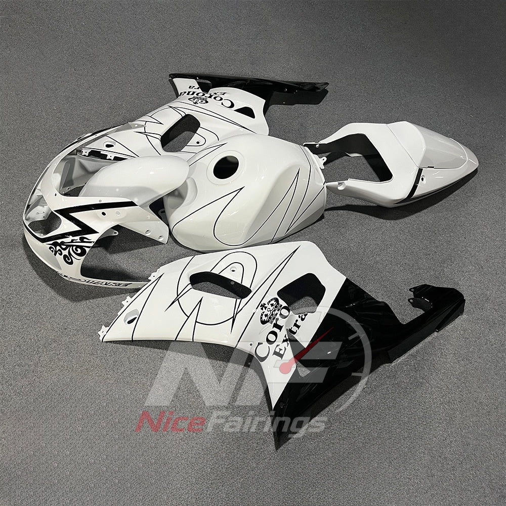 Fairing Panel Kit Fits SUZUKI GSX-R600 GSX-R750 K1 2001-2003 - ABS Line-Art Graphic | NiceFairings - front angle image