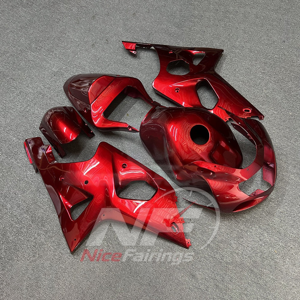 ABS Fairing Kit Fits SUZUKI GSX-R1000 K2 2001-2002 - Injection-Molded Flame Graphic | NiceFairings - front angle image