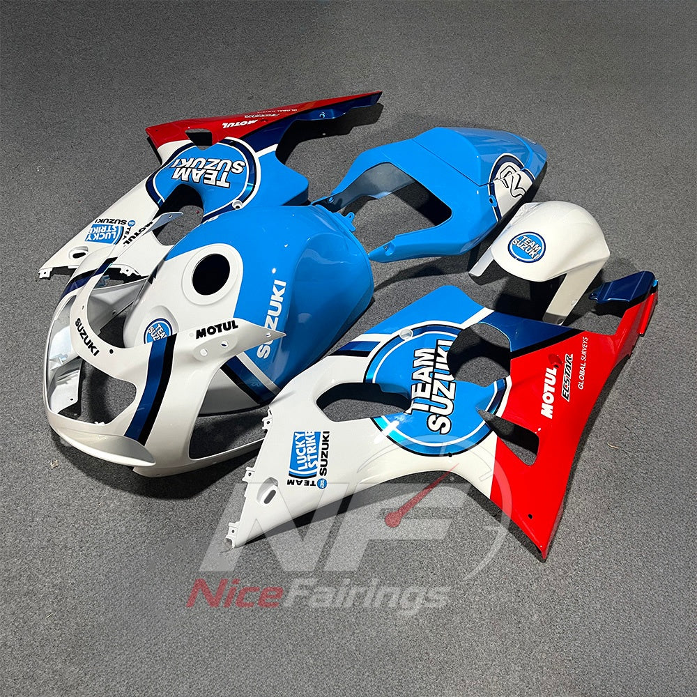 Cowling Set Fits SUZUKI GSX-R1000 K2 2001-2002 - ABS Plastic Logo Graphic | NiceFairings - front angle image
