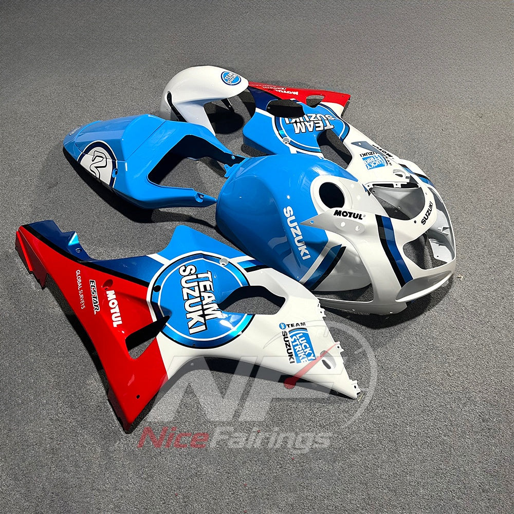 Cowling Set Fits SUZUKI GSX-R1000 K2 2001-2002 - ABS Plastic Logo Graphic | NiceFairings - side angle image