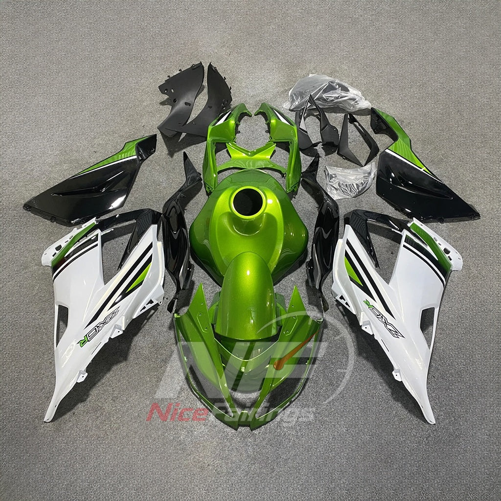 Painted Black Injection-Molded Cowling Set Fits KAWASAKI ZX6R 2013-2018 | NiceFairings - paint design NO.3 option image