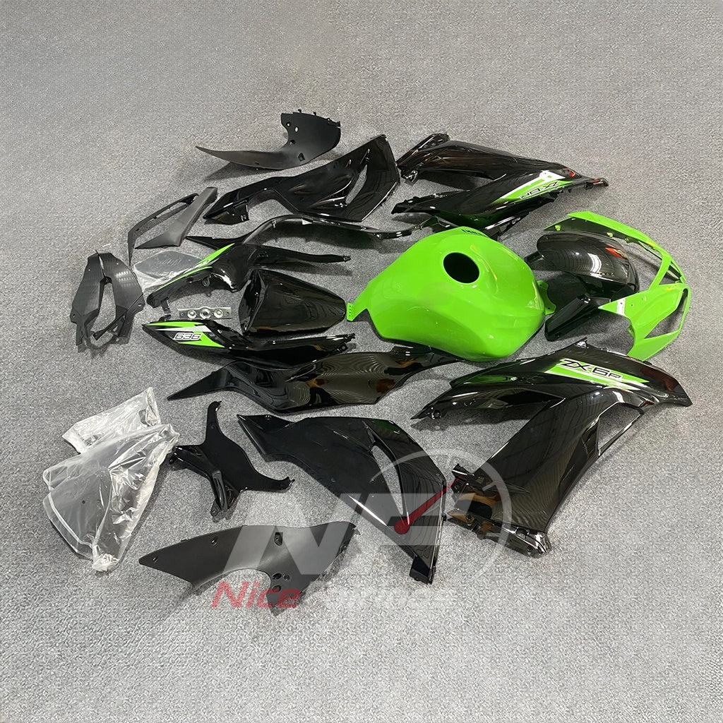 Sportbike Fairing Set Fits KAWASAKI ZX6R 2013-2018 | NiceFairings - side angle image