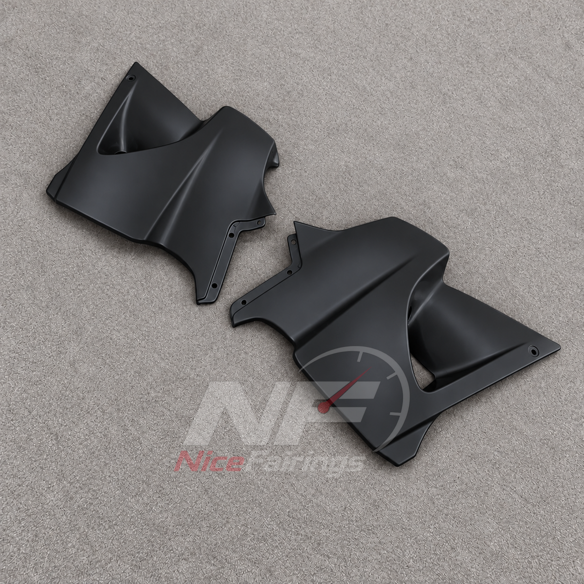Fairing Kit Fits 1991-1994 KAWASAKI KLE500 - Injection-Molded ABS Plastic - Matte Black | NiceFairings - rear angle image