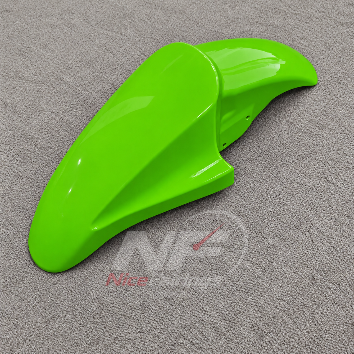 Handmade Fairings Fit 1991-1994 KAWASAKI KLE500 - Handmade ABS Plastic - Lime Green | NiceFairings - front angle image