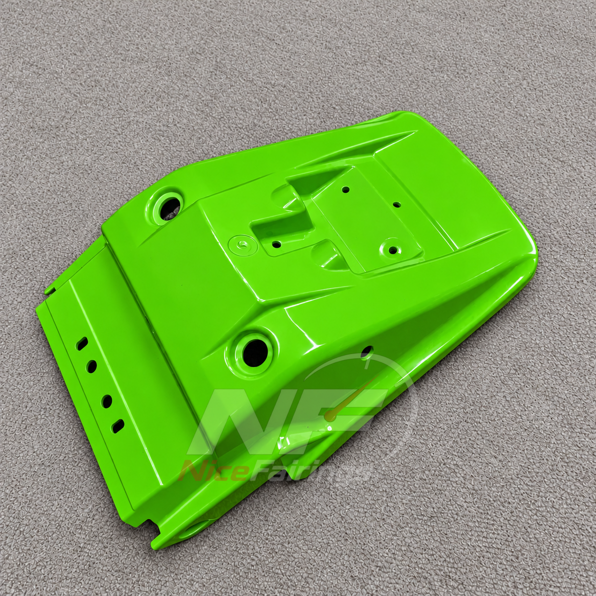 Injection-Molded Fairings Fit 1991-1994 KAWASAKI KLE500 - Injection-Molded ABS Plastic - Lime Green | NiceFairings - additional angle image
