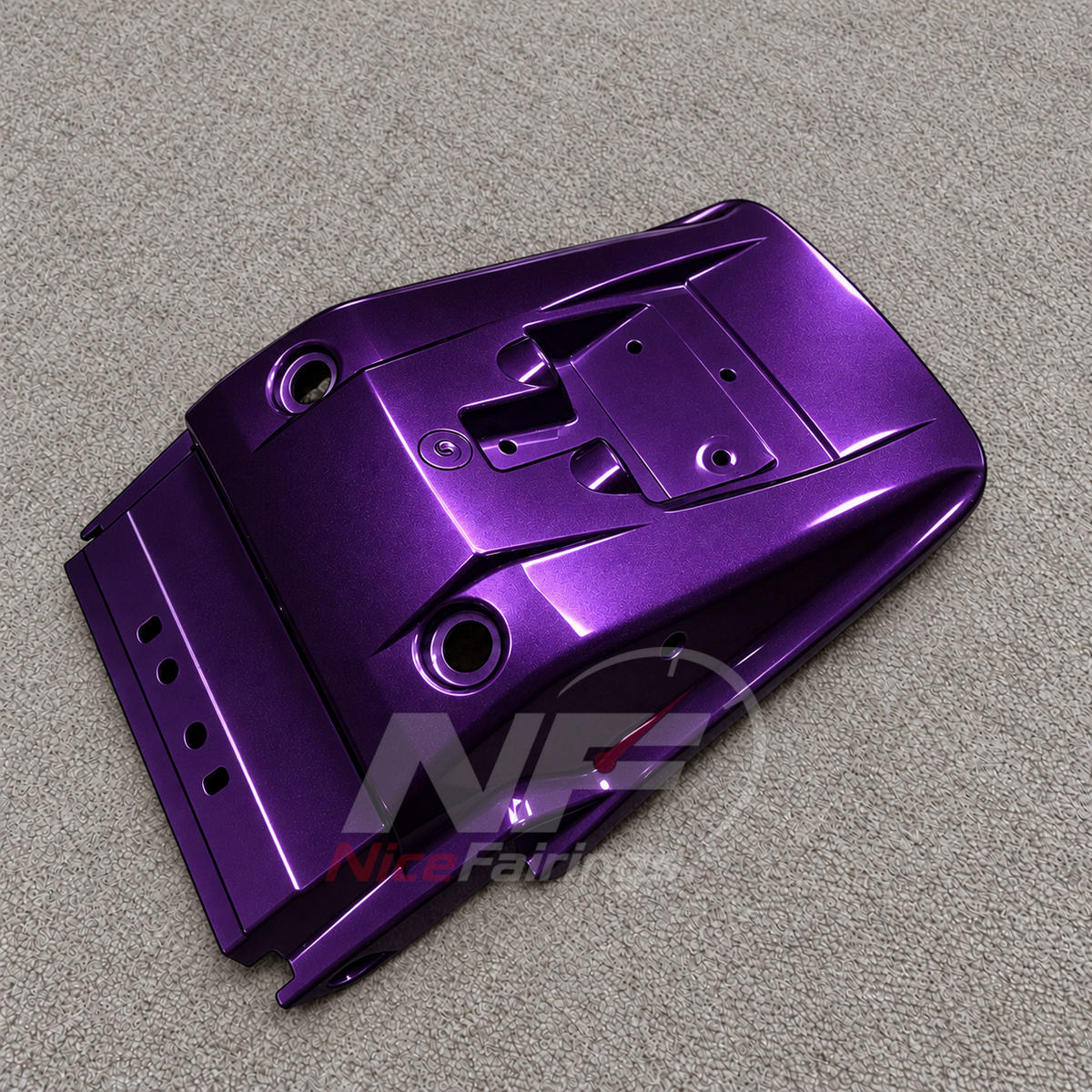 Custom Fairings Fit 1991-1994 KAWASAKI KLE500 - Handmade ABS Plastic - Metallic Purple | NiceFairings - front angle image