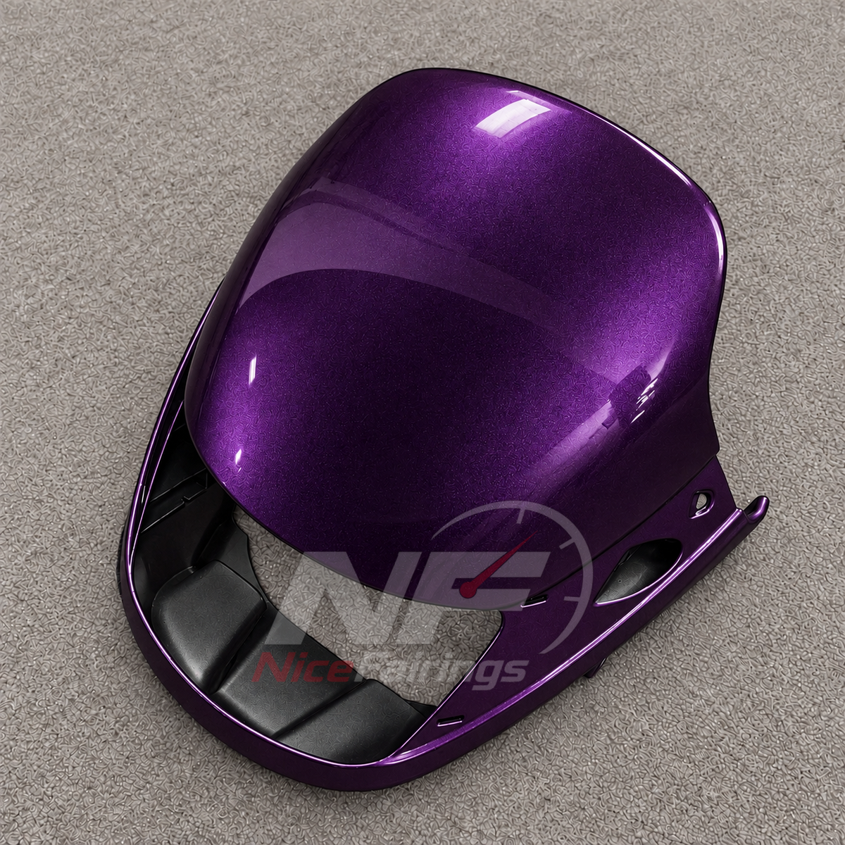 Custom Fairings Fit 1991-1994 KAWASAKI KLE500 - Injection-Molded ABS Plastic - Metallic Purple | NiceFairings - side angle image