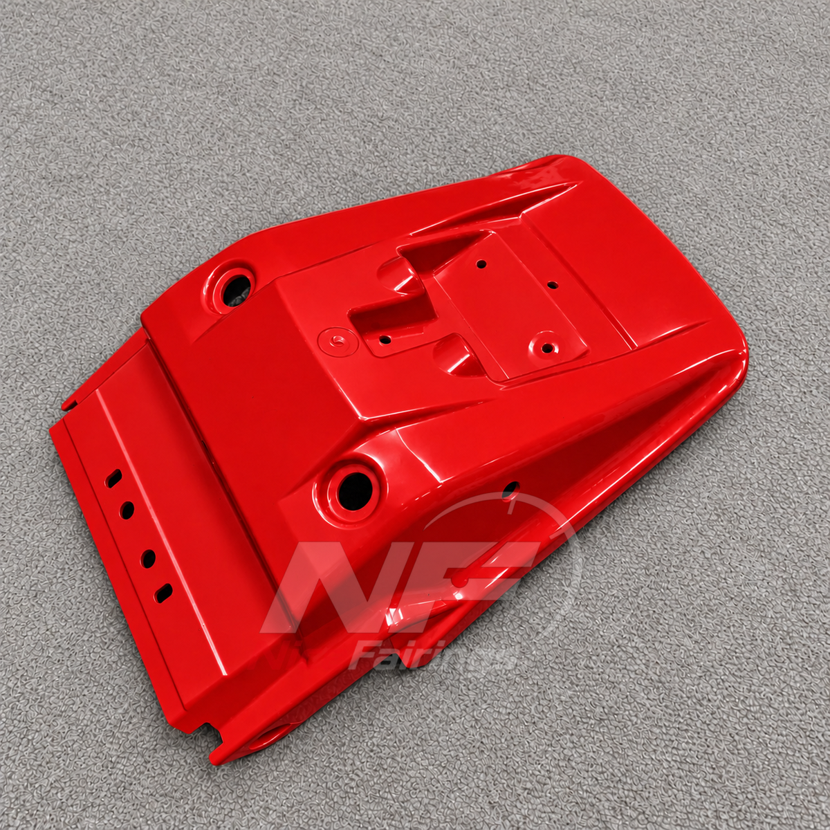 ABS Plastic Fairing Kit Fits 1991-1994 KAWASAKI KLE500 - Injection-Molded Body Panels - Red White | NiceFairings - side angle image