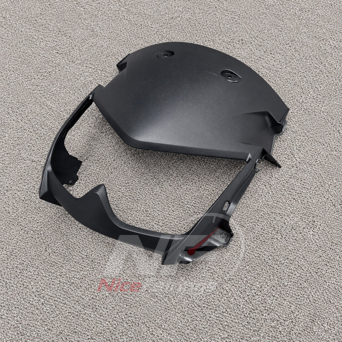 Fairings Kit Fits 2005-2008 KAWASAKI KLE500 - Injection-Molded ABS Plastic - White Black | NiceFairings - front angle image