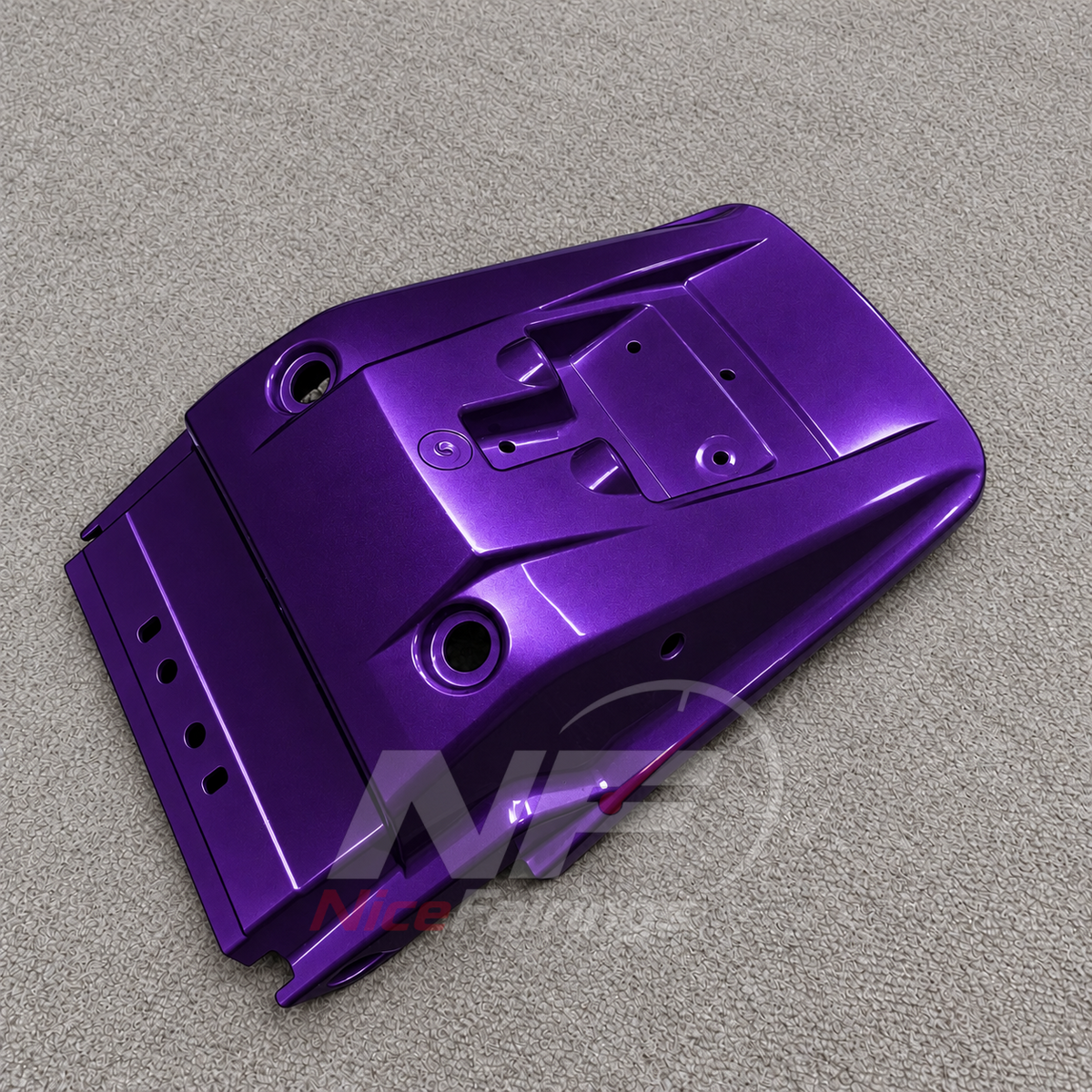 Custom Fairings Fit 2005-2008 KAWASAKI KLE500 - Injection-Molded ABS Plastic - Metallic Purple | NiceFairings - front angle image