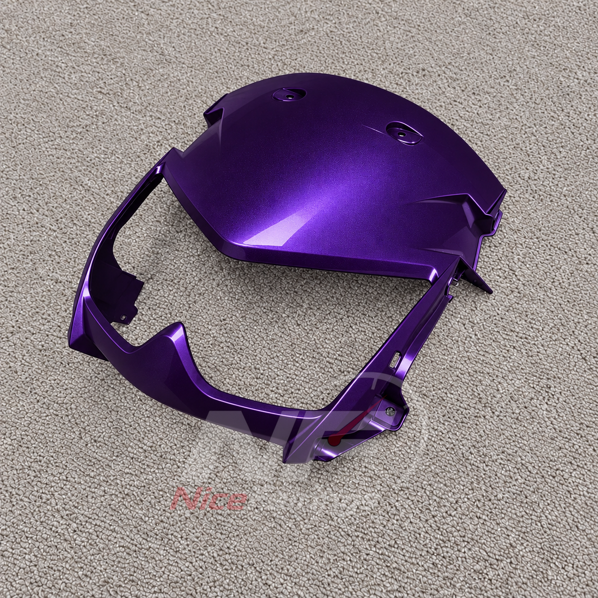 Custom Fairings Fit 2005-2008 KAWASAKI KLE500 - Injection-Molded ABS Plastic - Metallic Purple | NiceFairings - rear angle image
