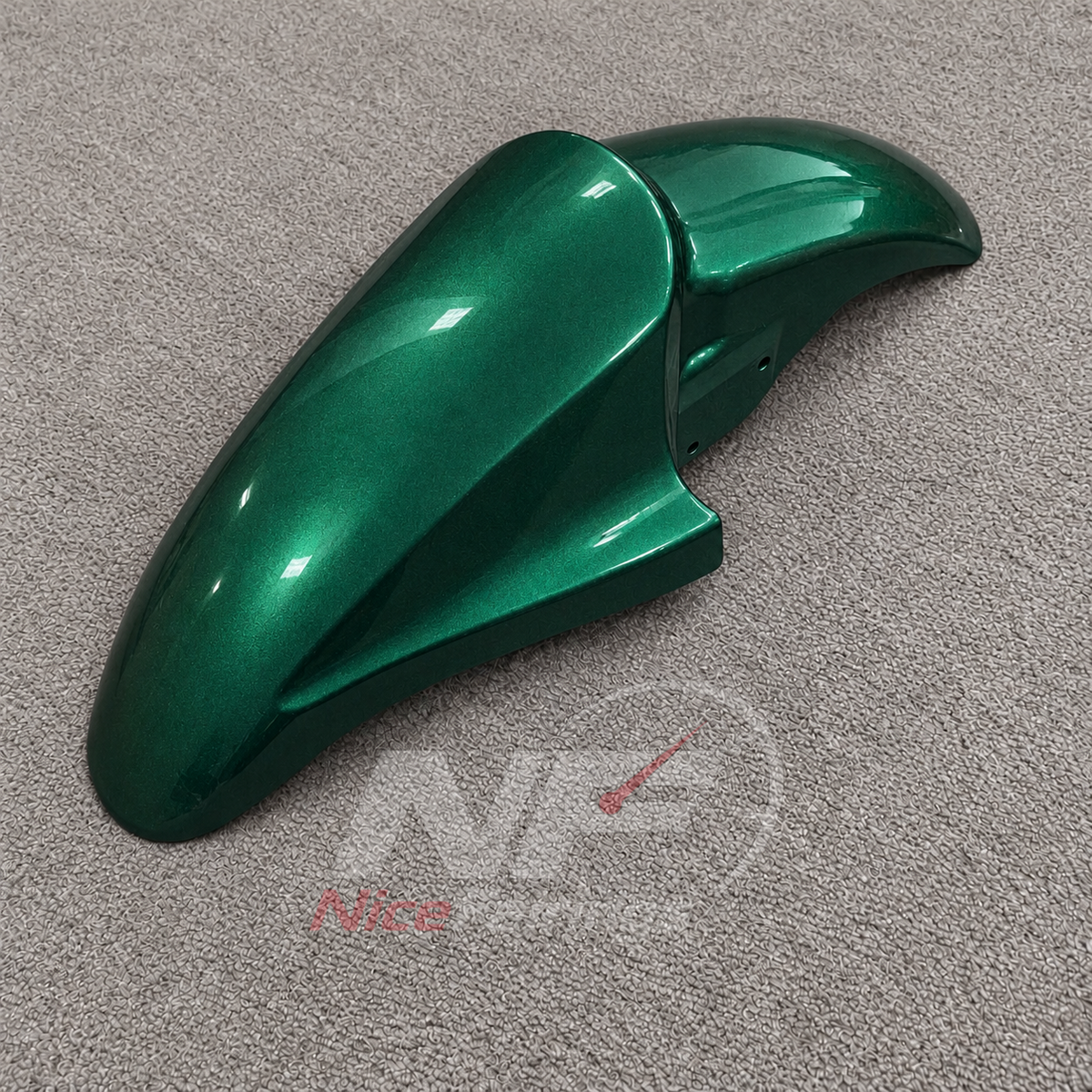 Replacement Fairings Fit 2005-2008 KAWASAKI KLE500 - Injection-Molded ABS Plastic - Dark Green | NiceFairings - rear angle image