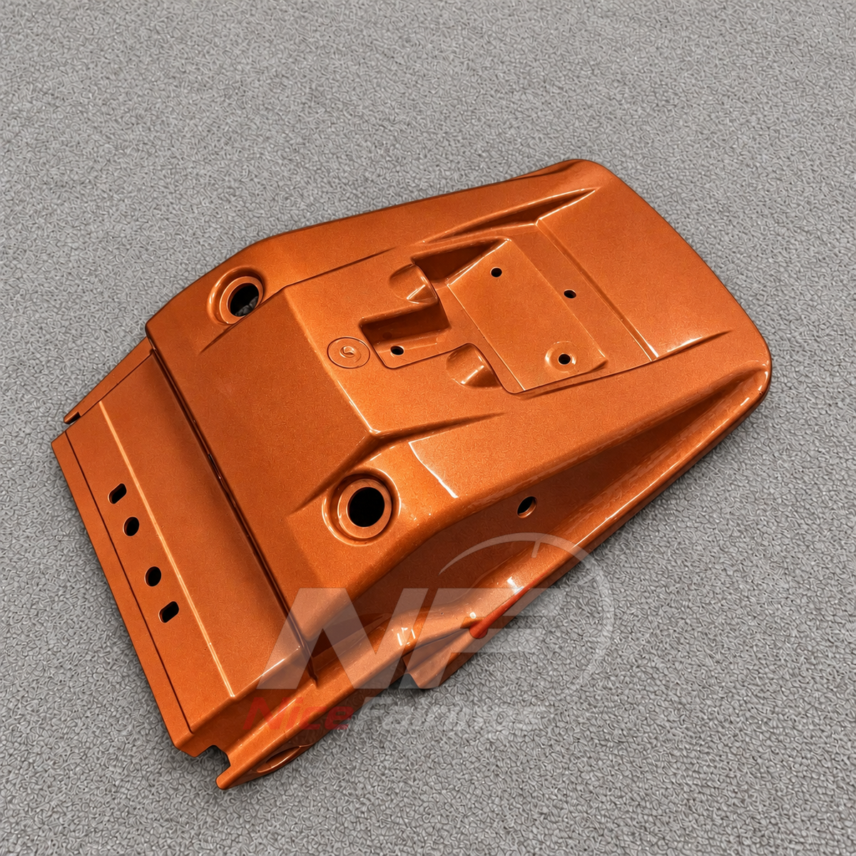 Motorcycle Fairing Kit Fits 2005-2008 KAWASAKI KLE500 - Injection-Molded ABS Plastic - Orange Black | NiceFairings - side angle image