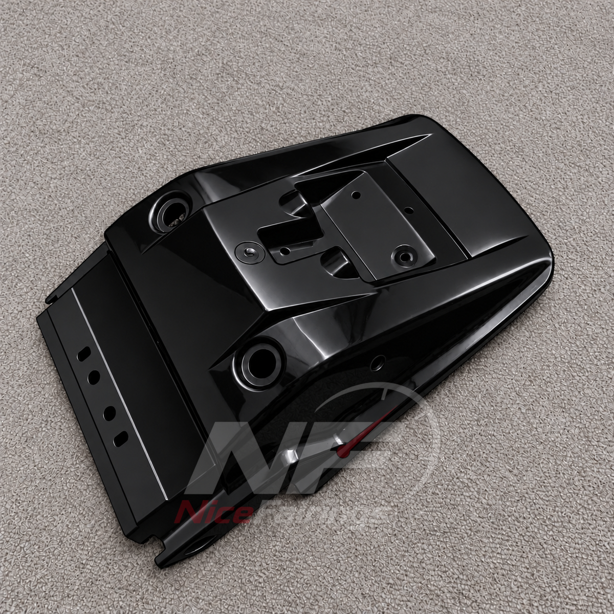 Aftermarket Fairing Kit Fits 2005-2008 KAWASAKI KLE500 - Injection-Molded ABS Plastic - Gloss Black | NiceFairings - side angle image