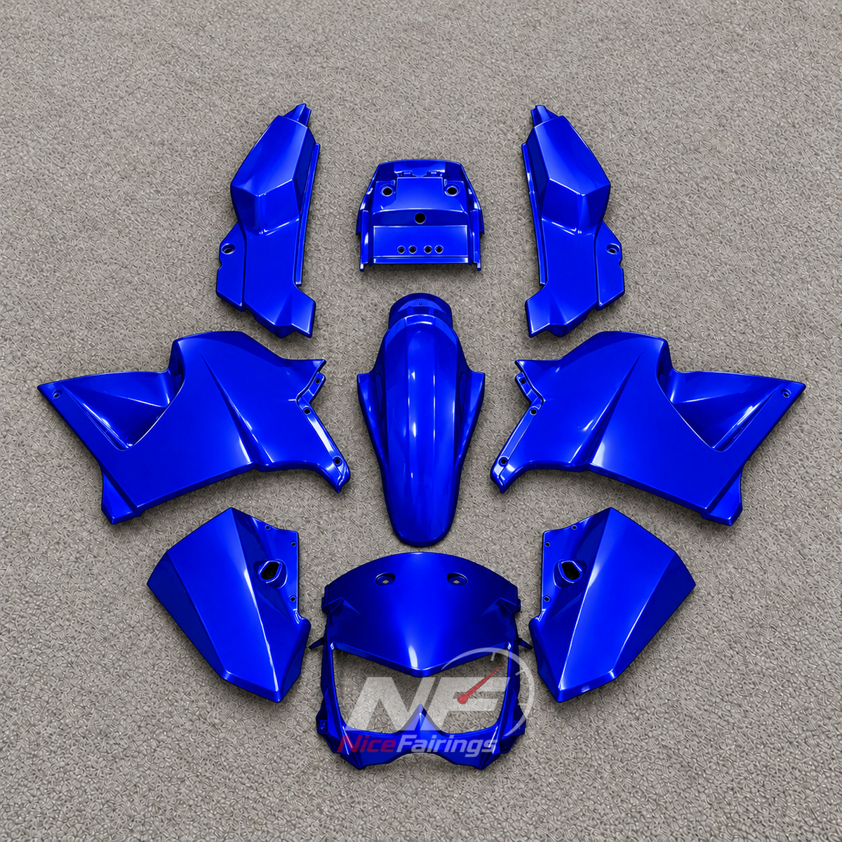 Fairing Kit Fits 2005-2008 KAWASAKI KLE500 - Injection-Molded ABS Plastic - Pink | NiceFairings - paint design NO.7 option image