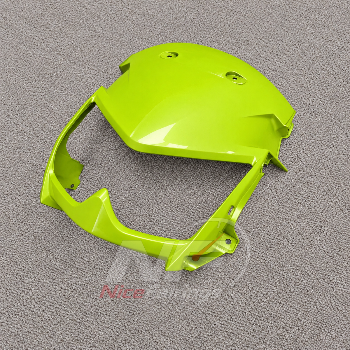 Fairing Kit Fits 2005-2008 KAWASAKI KLE500 - Injection-Molded ABS Plastic - Lime Green | NiceFairings - side angle image