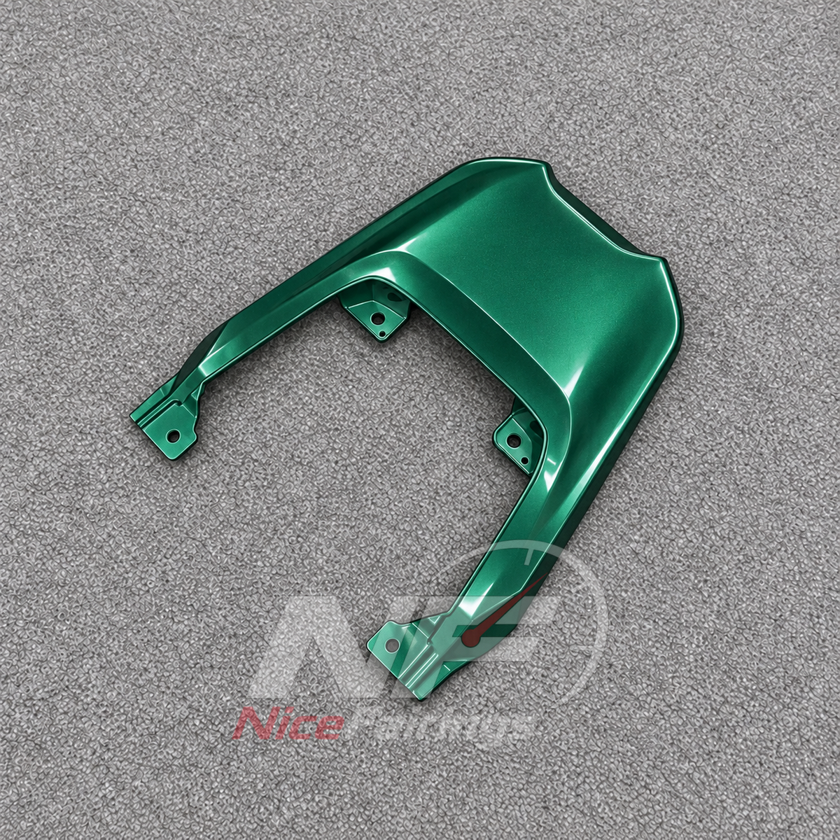 Injection-Molded Fairing Kit Fits 2026-2027 KAWASAKI KLE500 - ABS Plastic Bodywork - Emerald Green | NiceFairings - side angle image