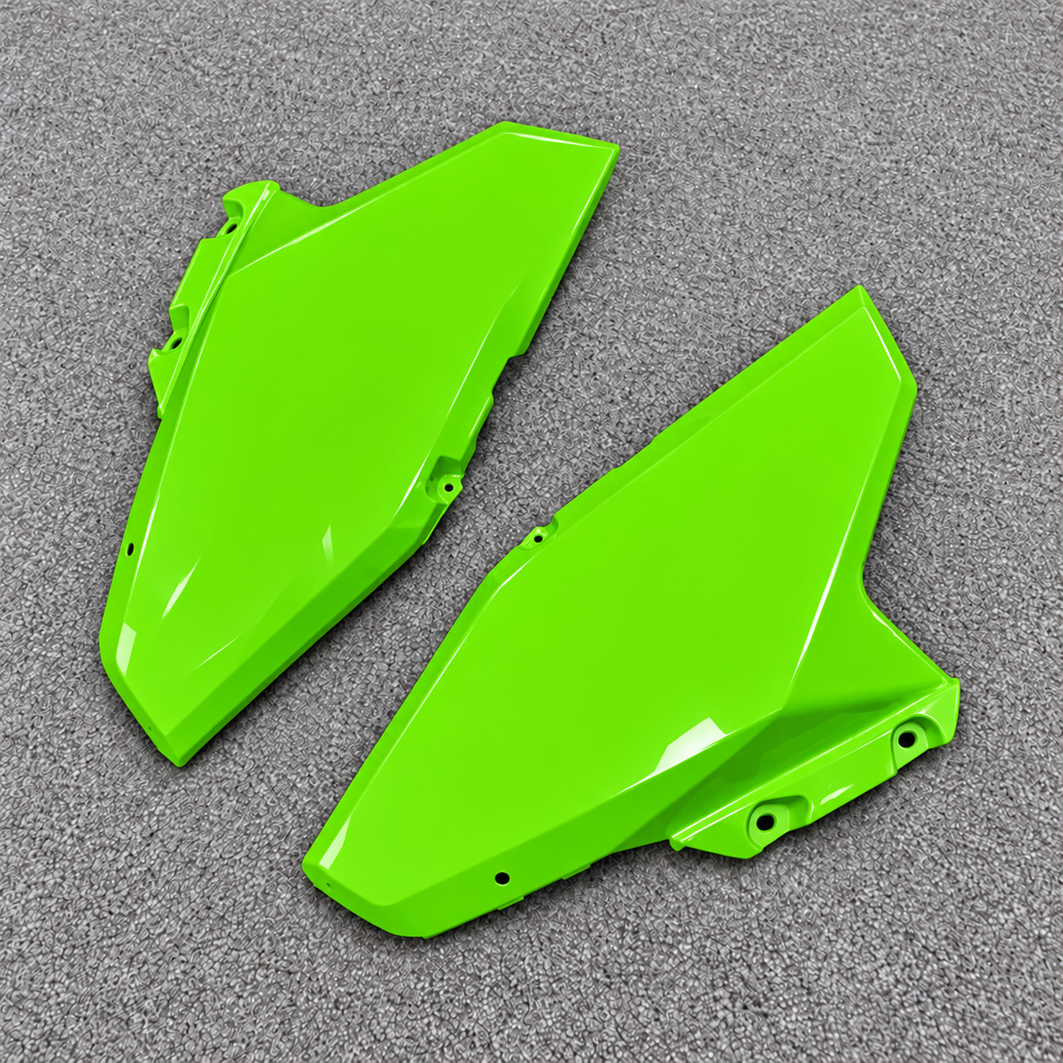 Fairing Kit Fits 2026-2027 KAWASAKI KLE500 - ABS Plastic Bodywork - Lime Green | NiceFairings - side angle image