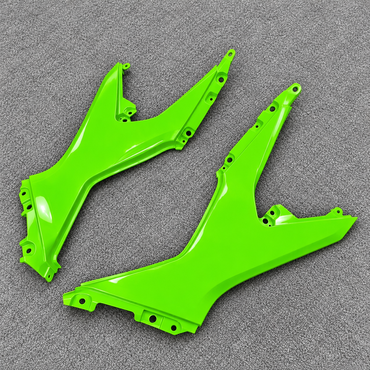 Fairing Kit Fits 2026-2027 KAWASAKI KLE500 - ABS Plastic Bodywork - Lime Green | NiceFairings - detail angle image