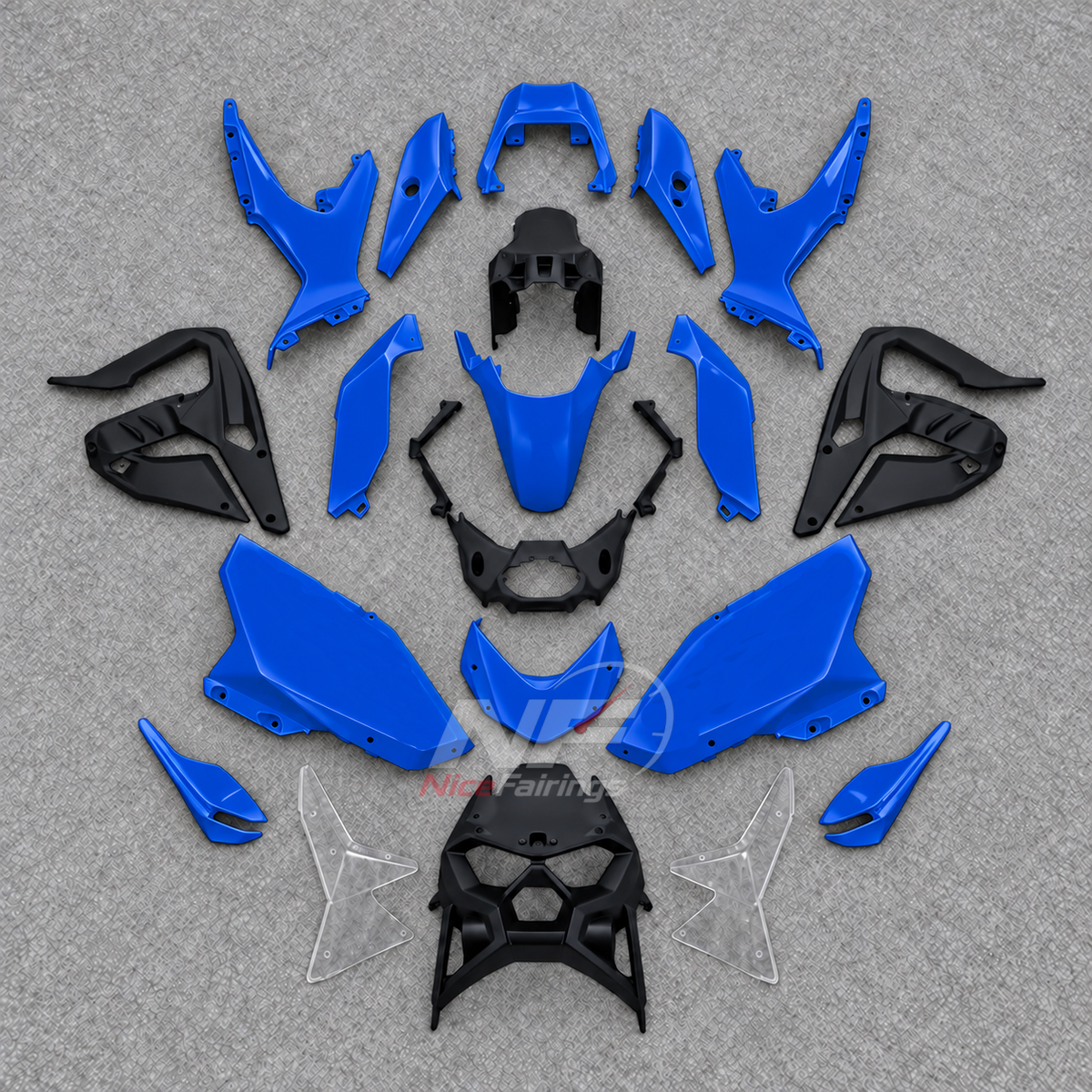 Fairing Kit Fits 2026-2027 KAWASAKI KLE500 - ABS Plastic Bodywork - Blue Black | NiceFairings - main product image
