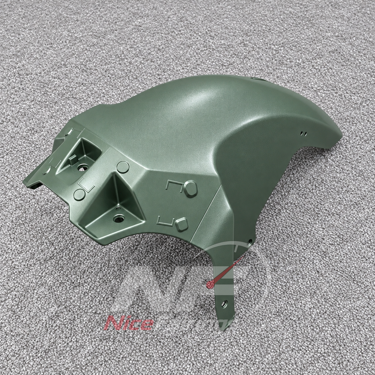 Motorcycle Fairing Kit Fits 2026-2027 KAWASAKI KLE500 - Aftermarket ABS Panels - Sage Green | NiceFairings - detail angle image