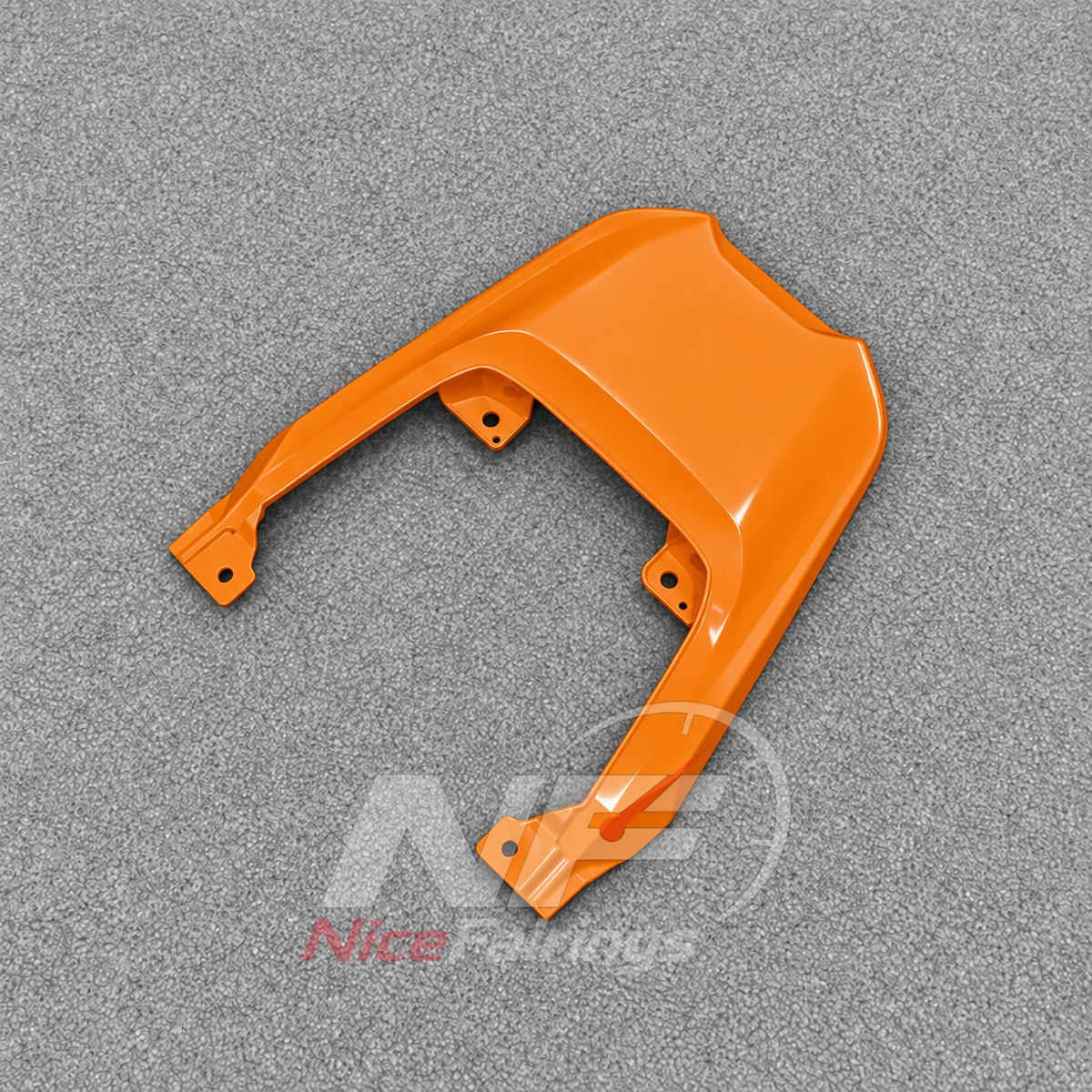 Aftermarket Fairing Kit Fits 2026-2027 KAWASAKI KLE500 - Motorcycle ABS Bodywork - Orange Black | NiceFairings - rear angle image