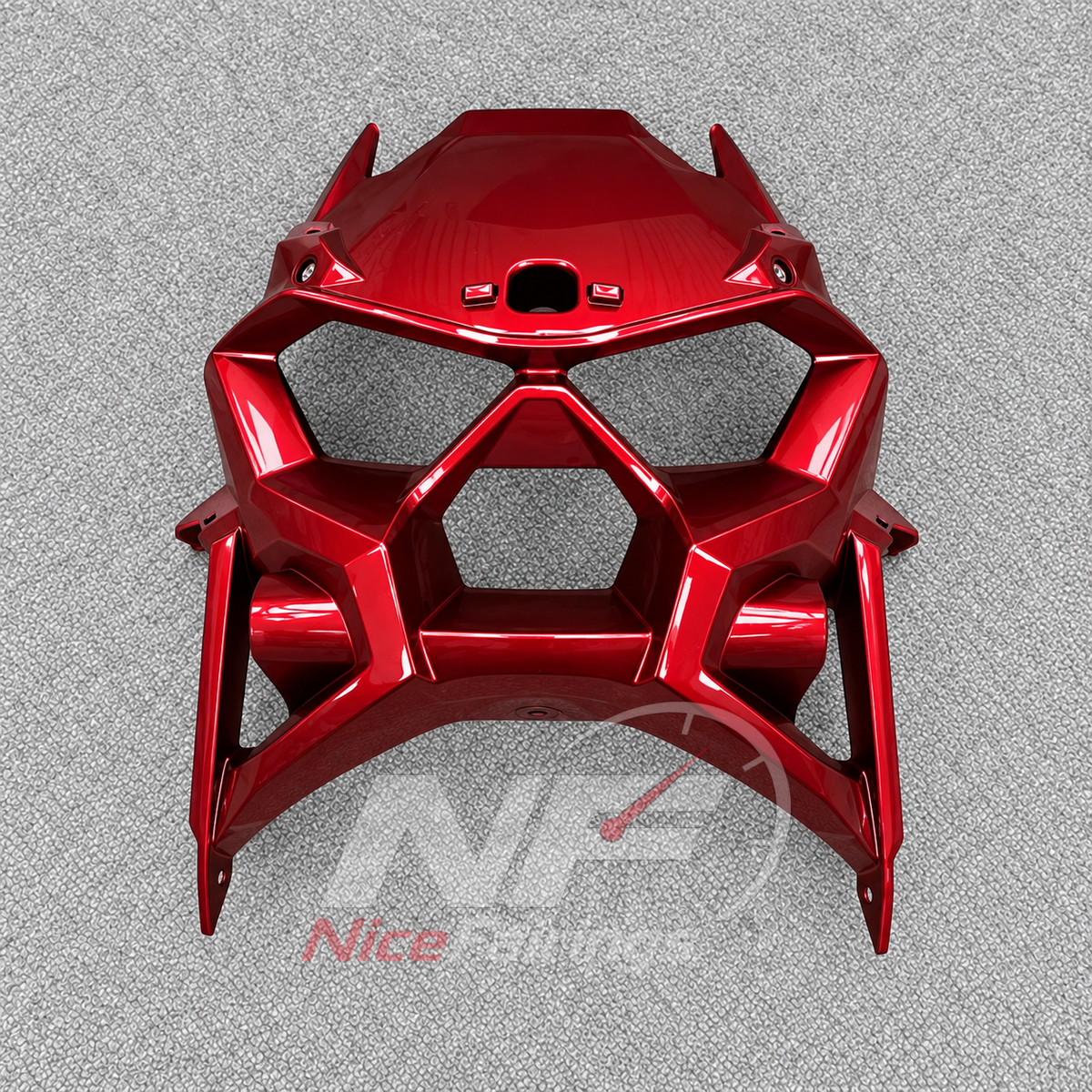 Fairings Kit Fits 2026-2027 KAWASAKI KLE500 - Replacement ABS Plastic - Red | NiceFairings - front angle image